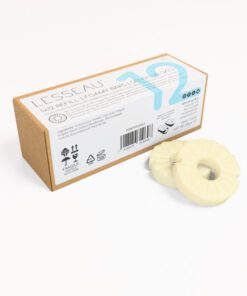 Verpakking 12 stuks sensitive Skin Foamy bars Lesseau